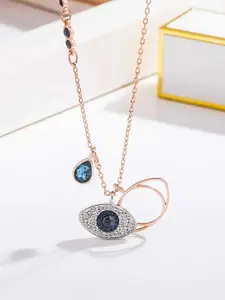 EL REGALO Evil-Eye Gold-Plated Mimimal Necklace