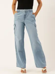 FOREVER 21 Women Pure Cotton Cargo Jeans