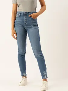 FOREVER 21 Skinny Fit Mildly Distressed Jeans