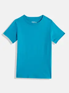 METRO KIDS COMPANY Boys Solid Regular Fit T-shirt