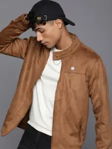 WROGN Solid Slim Fit Bomber Jacket