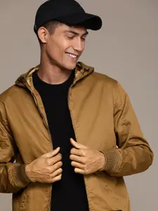 WROGN Slim Fit Hooded Bomber Jacket