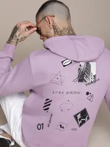 WROGN Printed Hooded Sweatshirt