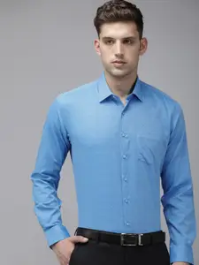 Van Heusen Textured Slim Fit Pure Cotton Formal Shirt