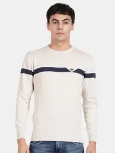 t-base Striped Cotton Pullover Sweatshirt