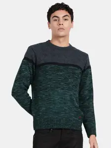 t-base Self Design Woollen Pullover