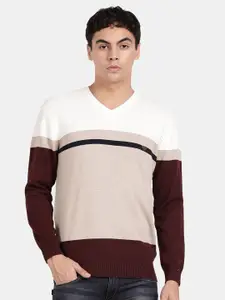 t-base Colourblocked Cotton Pullover Sweatshirt