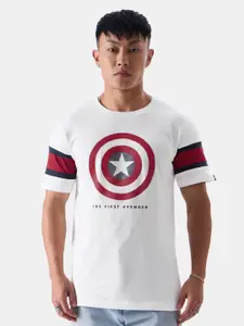 The Souled Store Captain America Printed Pure Cotton T-shirt