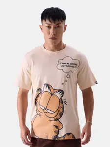 The Souled Store Garfield Printed Oversized Pure Cotton T-shirt