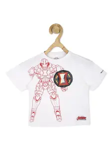 Peter England Girls Graphic Avengers Printed Cotton T-Shirt