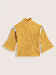 Sangria Girls Acrylic Cable Knit Pullover