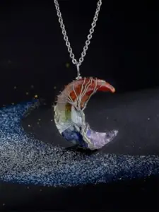 EL REGALO Moon Necklace with Lobster Closure