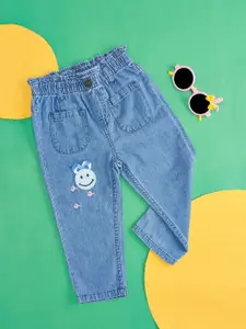 Pantaloons Baby Infant Girls Mid-Rise Light Fade Jeans