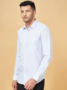 BYFORD by Pantaloons Slim Fit Checked Cotton Formal Shirt