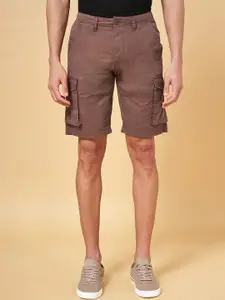 Urban Ranger by pantaloons Men Slim Fit Mid-Rise Cotton Cargo Shorts
