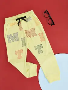 Pantaloons Junior Boys Typography Printed Cotton Joggers