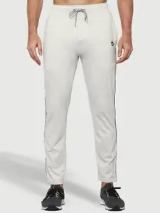 Mark Leute Men Mid-Rise Side Striped Cotton Track Pants