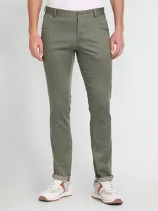 Arrow Sport Men Micro or Ditsy Printed Original Slim Fit Low-Rise Casual Trousers
