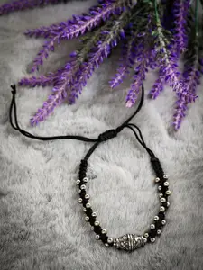 PANASH Oxidised Thread Anklet