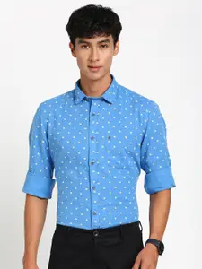 Turtle Relaxed Slim Fit Floral Opaque Printed Cotton Linen Casual Shirt