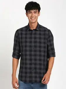Turtle Relaxed Slim Fit Buffalo Checked Pure Cotton Casual Shirt