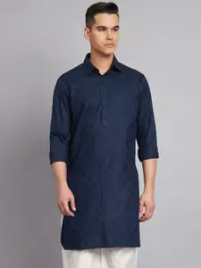 MAXENCE Woven Design Regular Pure Cotton Kurta With Pyjamas