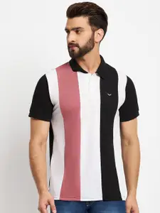 VERO AMORE Colourblocked Polo Collar Cotton T-shirt