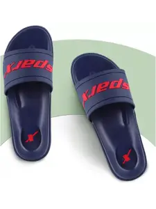 Sparx Men Brand Logo Printed Sliders