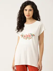 UNMADE Women Floral Printed Lounge T-shirt