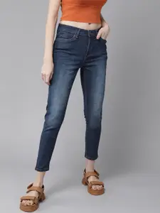 Roadster Women Skinny Fit Mid-Rise Clean Look Stretchable Jeans
