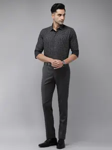 Arrow Men Solid Tailored Trousers