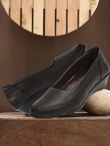 Colo Textured Wedge Heel Pumps