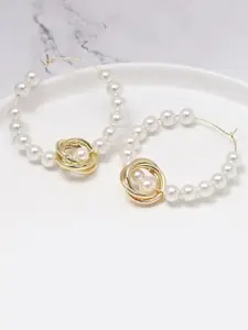 AVANT-GARDE PARIS Gold-Plated Contemporary Hoop Earrings