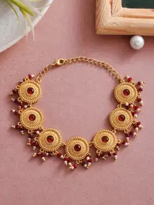Voylla Women Brass Gold-Plated Charm Bracelet