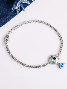 Voylla Silver-Plated Link Bracelet