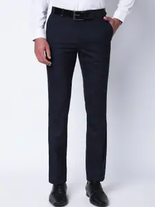 Oxemberg Men Slim Fit Mid-Rise Formal  Trousers