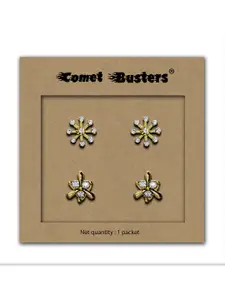 Comet Busters Pack Of 2 Contemporary Studs Non Piercing Ear Stickers