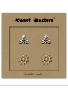 Comet Busters Pack Of 2 Contemporary Studs Non Piercing Ear Stickers