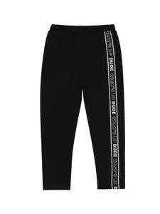 Bodycare Boys Side Panel Printed Details Cotton Track Pants