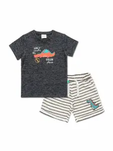 JusCubs Infants Boys Printed T-shirt with Shorts