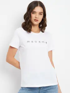 Madame Typography Printed Casual Top