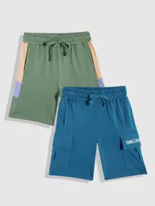 YK Boys Pack Of 2 Slim Fit Pure Cotton Shorts
