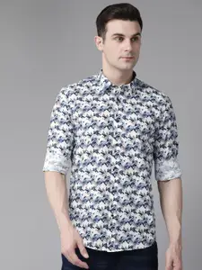 Blackberrys Men Skinny Fit Printed Pure Cotton Casual Shirt