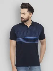 WILD WEST Striped Polo Collar T-shirt