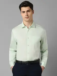 Allen Solly Men Green Slim Fit Pure Cotton Formal Shirt