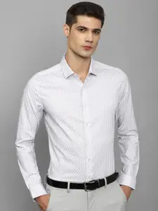 Louis Philippe Striped Slim Fit Cotton Formal Shirt