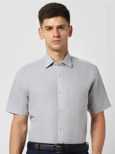 Van Heusen Spread Collar Cotton Linen Formal Shirt