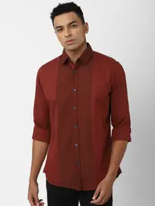 Van Heusen Sport Slim Fit Opaque Pure Cotton Casual Shirt