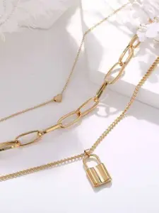 VIEN Gold-Plated Layered Necklace