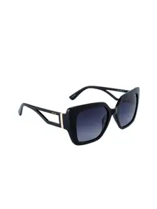 OPIUM Women Square Sunglasses With Polarised and UV Protected Lens OP-10080-C01